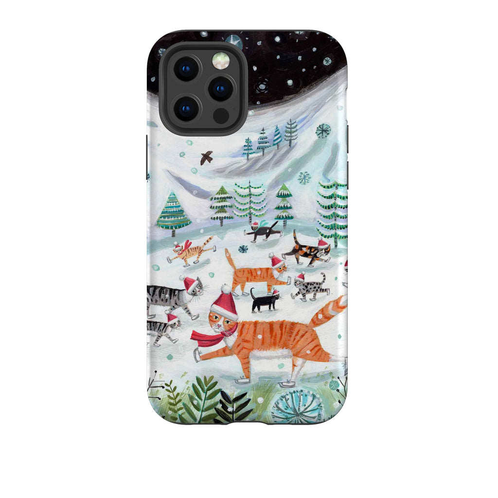 iPhone Tough Case - Cats On Ice By Mary Stubberfield