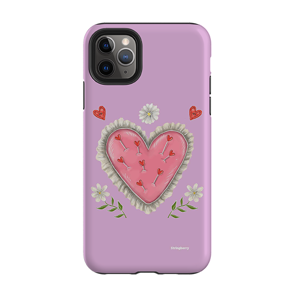 iPhone Tough Case - Heart Pin Cushion By Catherine Rowe