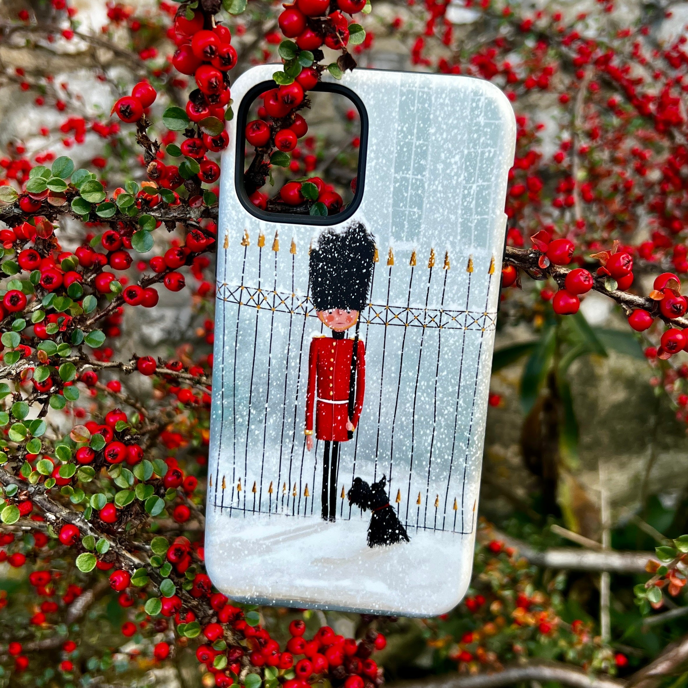 iPhone Tough Case - London In Snow By Maja Lindberg