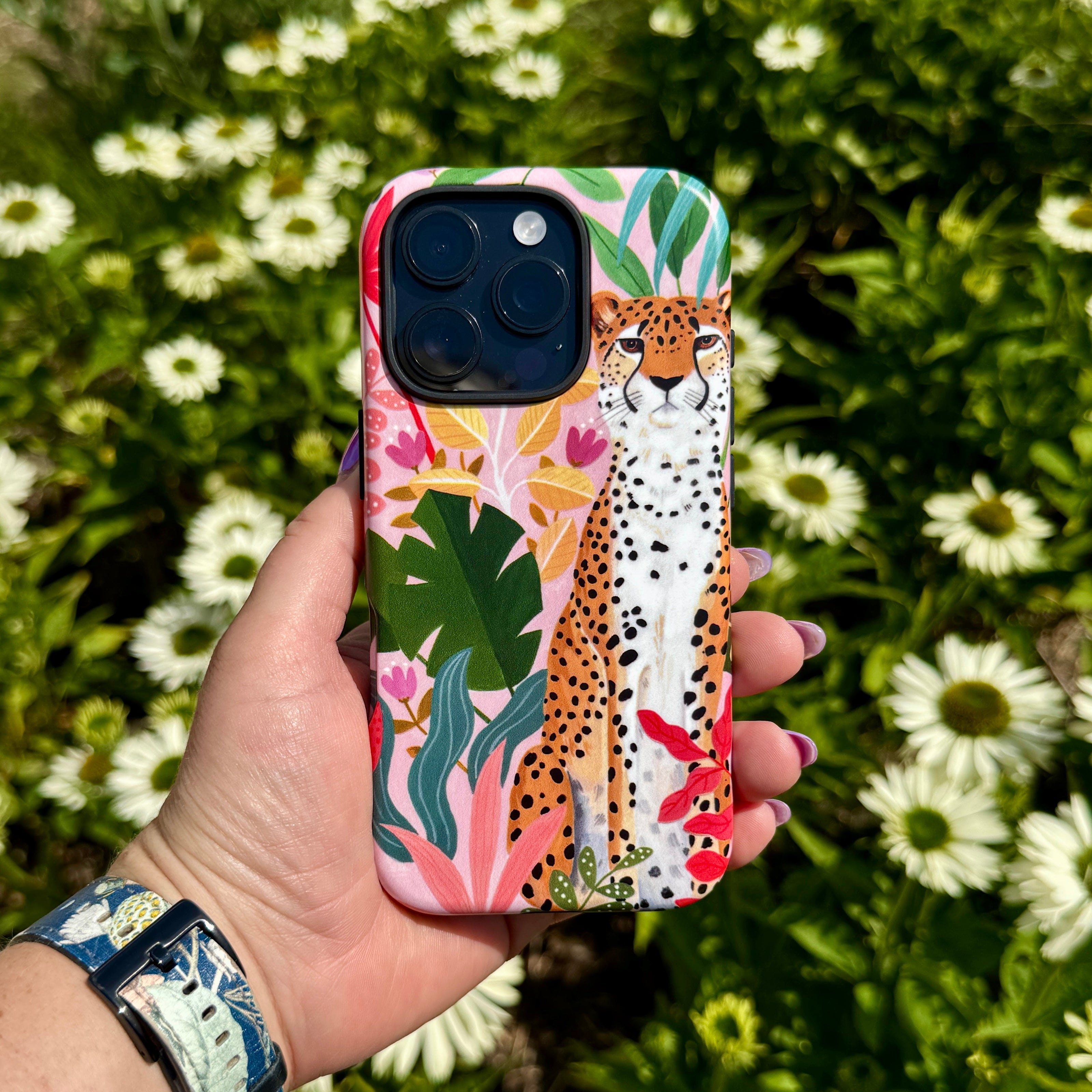 iPhone Tough Case - Cheetah Jungle By Bex Parkin