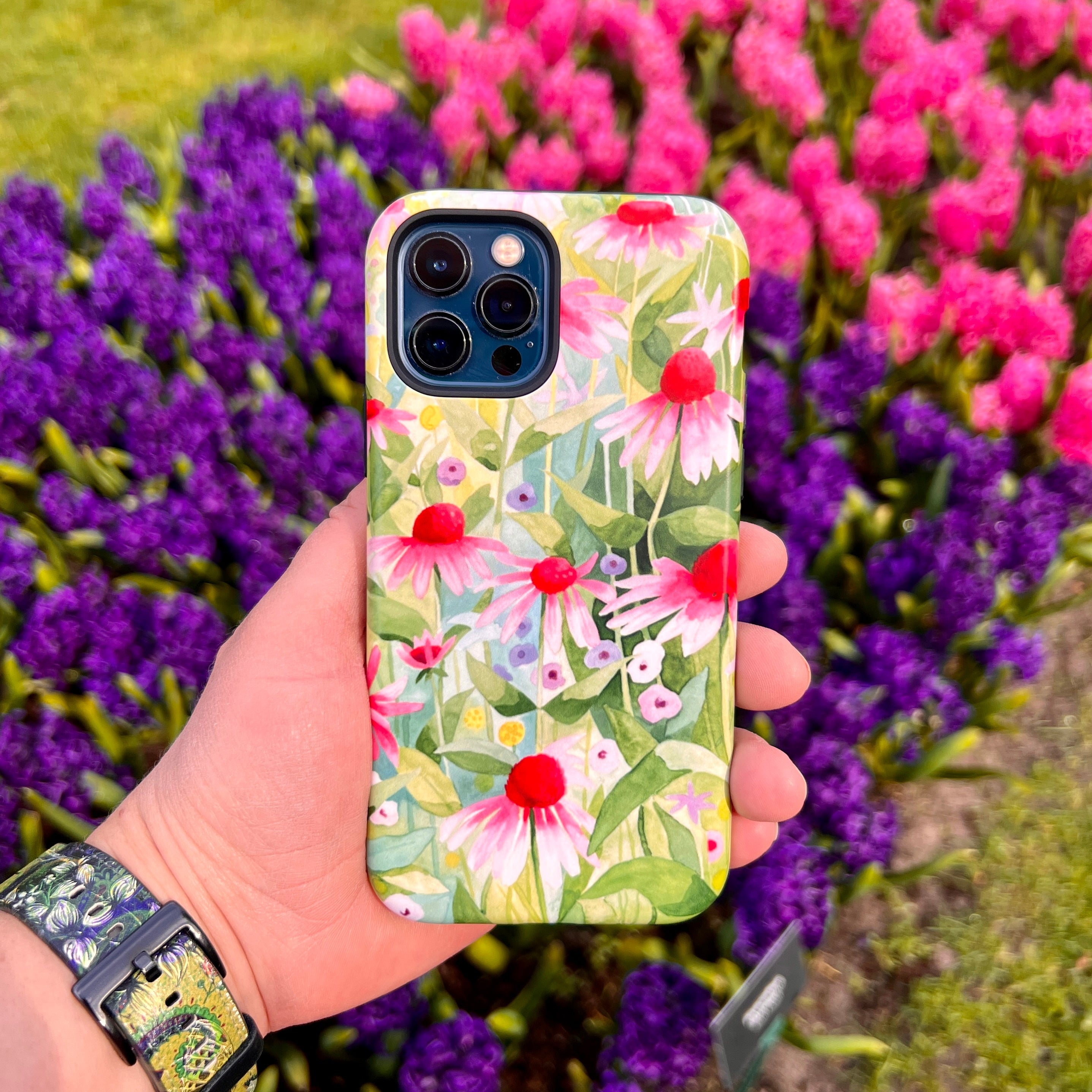iPhone Tough Case - Summer Echinacea By Bex Parkin