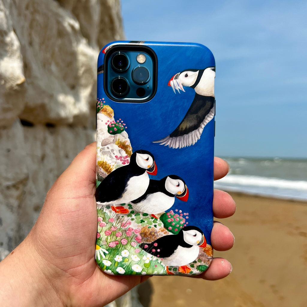 iPhone Tough Case - Puffins By Bex Parkin