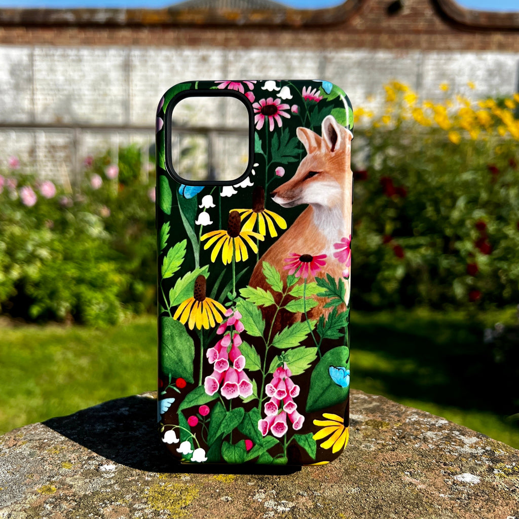 iPhone Tough Case - Fox And Foxgloves By Bex Parkin