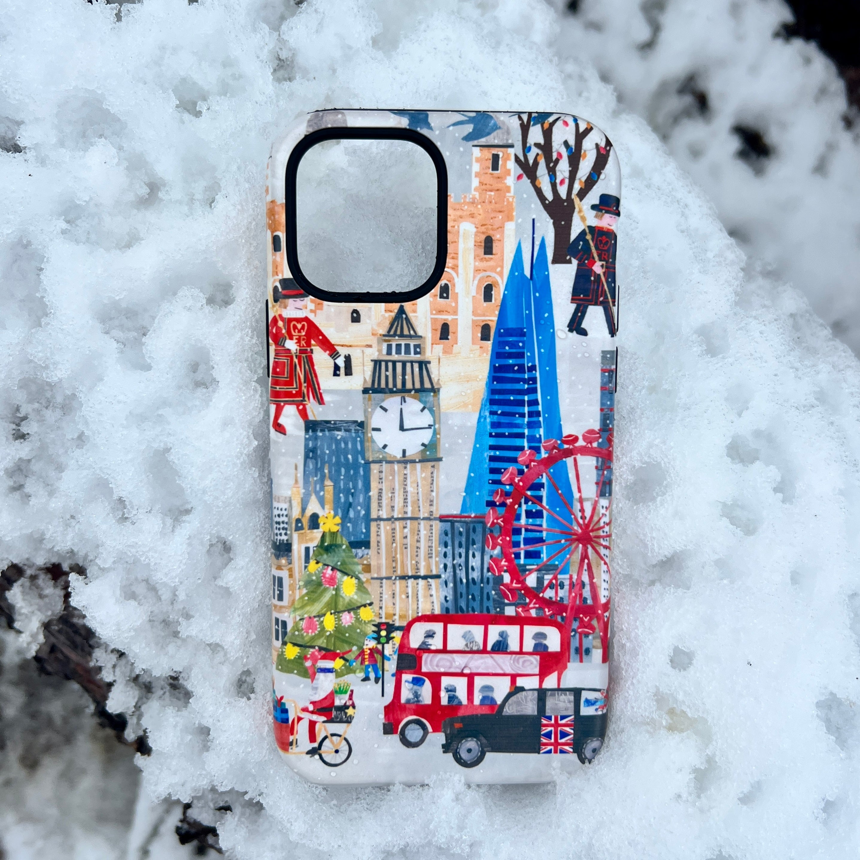 iPhone Tough Case - Christmas In London By Tracey English