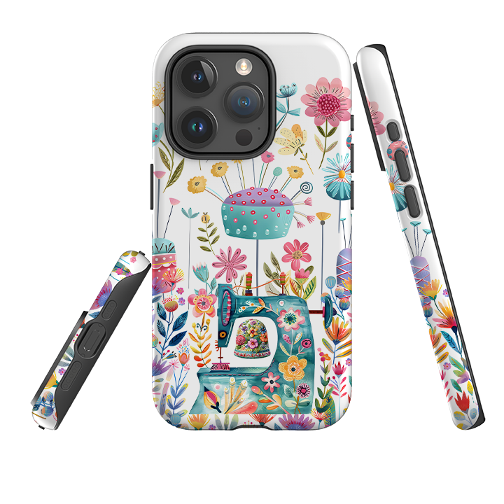 iPhone Case - Floral Sewing Machine