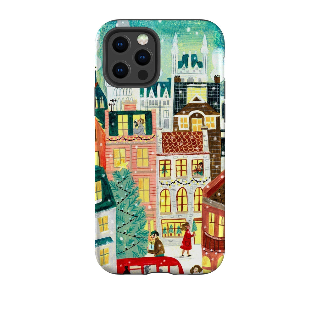 iPhone Tough Case - Xmas In London By Caroline Bonne Muller