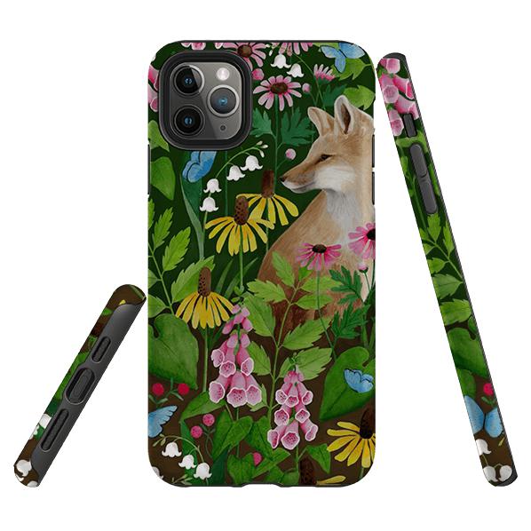 iPhone Tough Case - Fox And Foxgloves By Bex Parkin
