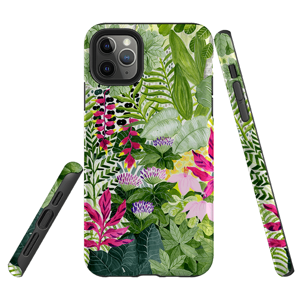 iPhone Tough Case - Pink Botanical By Bex Parkin